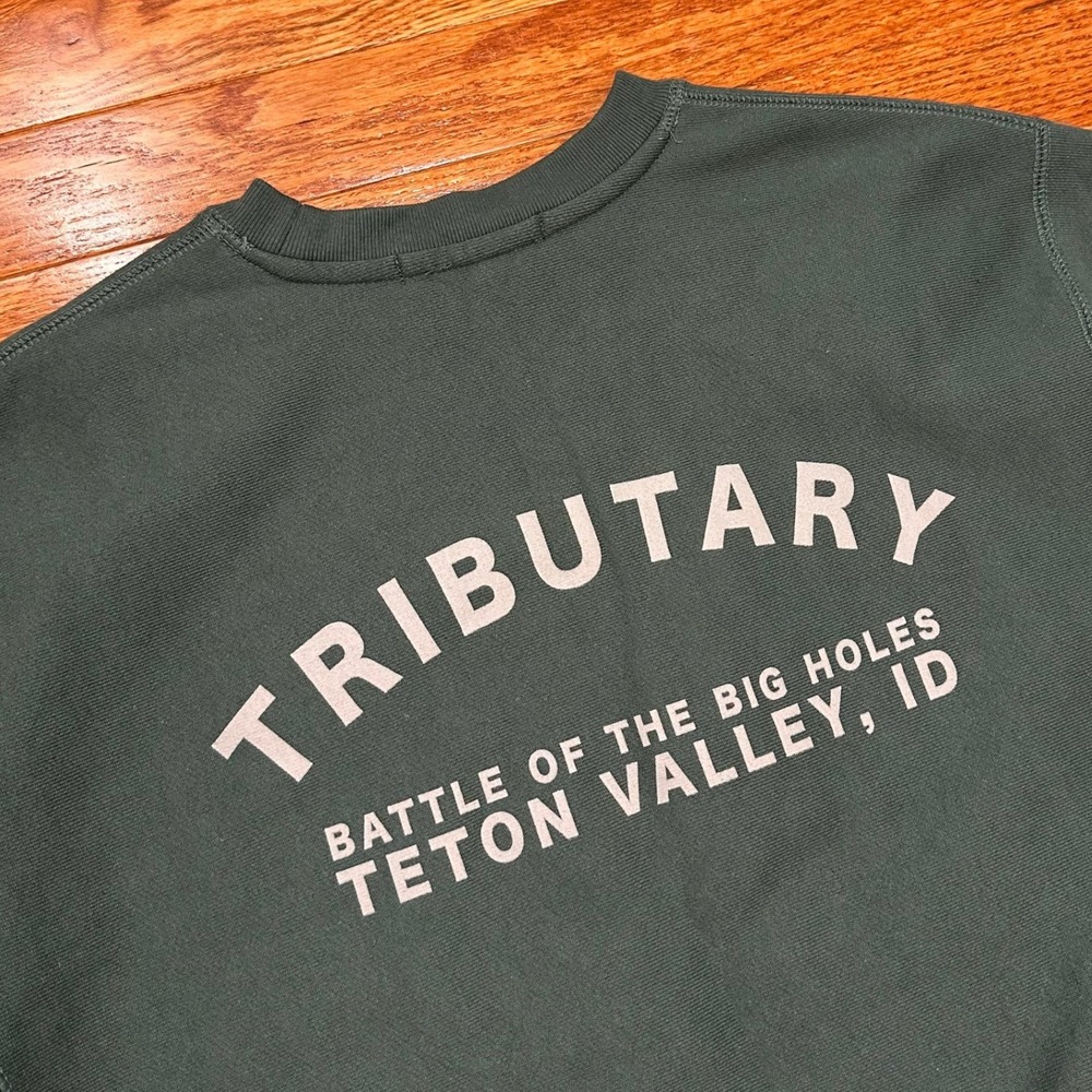 Greyson Tributary Golf Club Teton Valley Crewneck Sweatshirt Mens Medium Green - Picture 10 of 11
